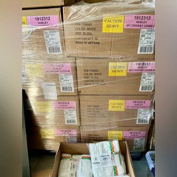 3 for $23 Hurley White Mesh Swim Cover-Up Set Tank & Pants Beach Cover-Up XL/XXL - Picture 4 of 10